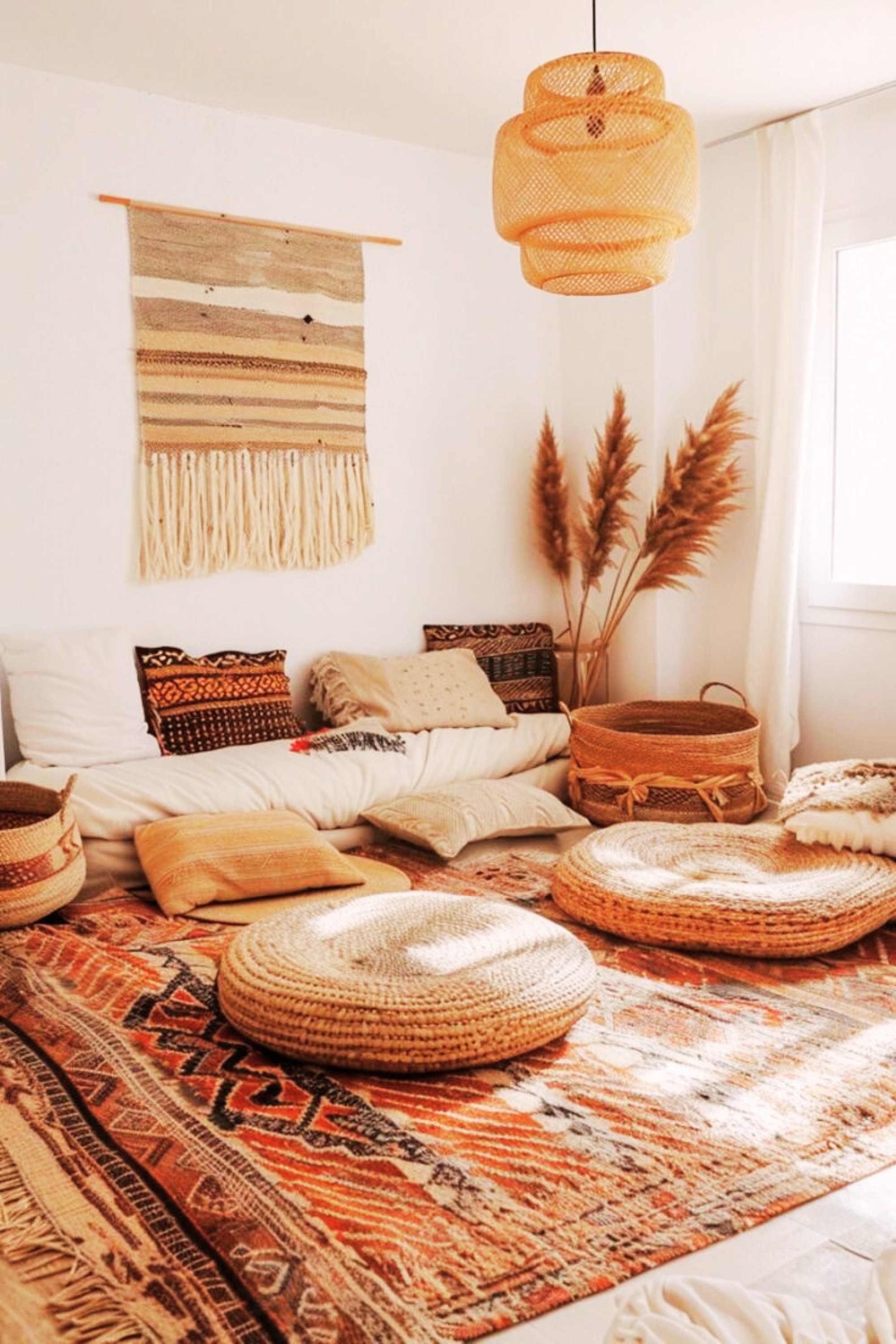 boho living room Floor Pillows