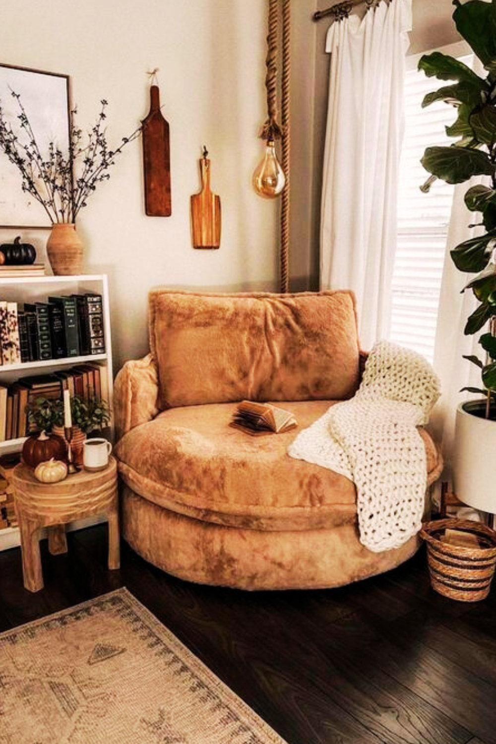 farmhouse living room Cozy Corner Nook