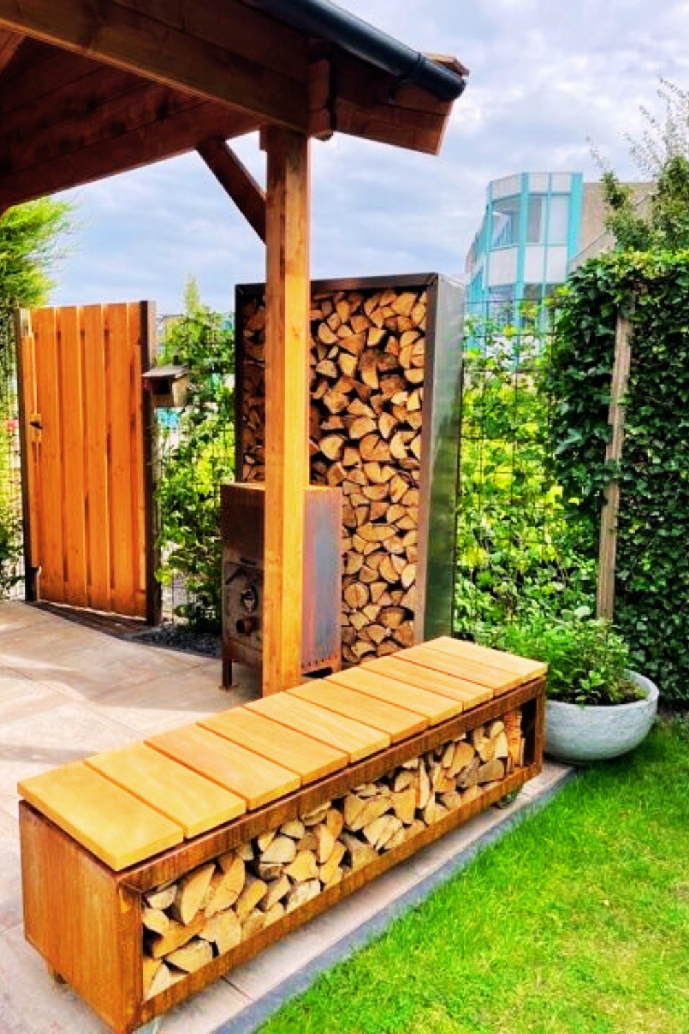 Firewood Bench